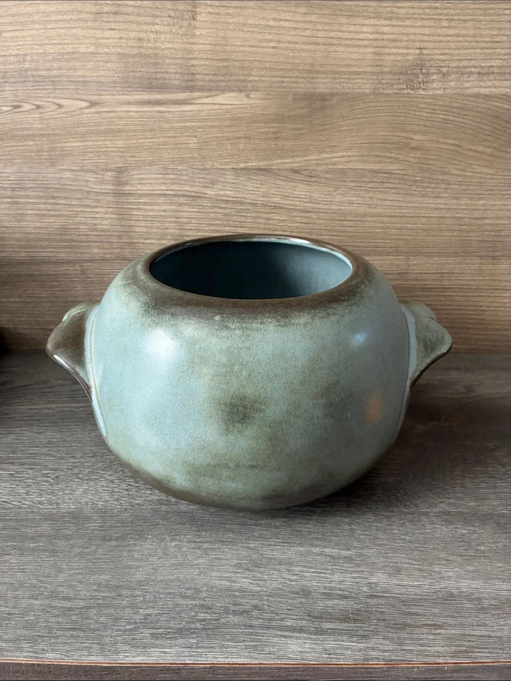 Frankoma Prairie Blue, 4W Bean Pot or Casserole Dish NO LID